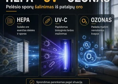 Profesionalus patalp? oro valymas nuo pel?sio